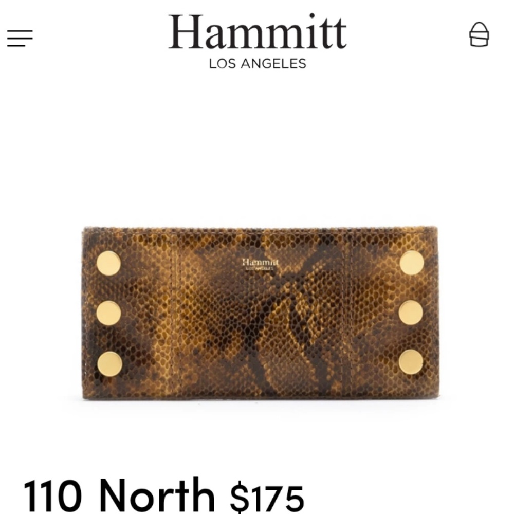 HAMMIT 110 NORTH "REPTILE" LEATHER!! BRAND NWT!!